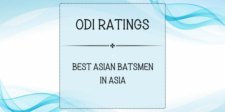 ODI Ratings - Top Asian Batsmen In Asia Featured