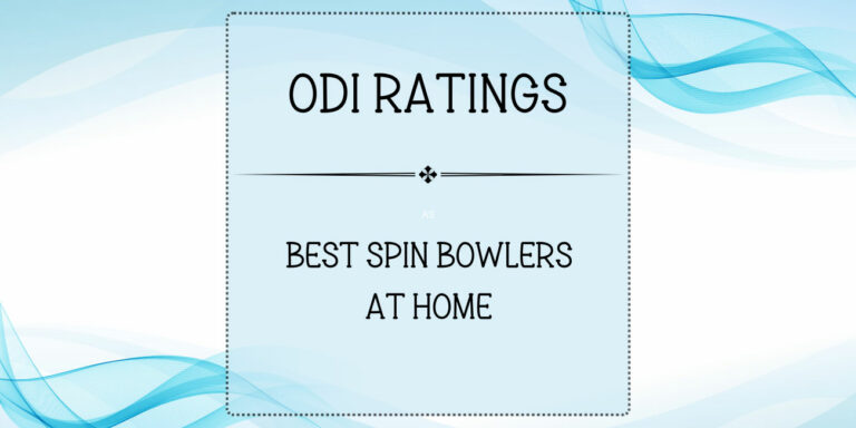 ODI Ratings - Top Spin Bowlers At Home Featured