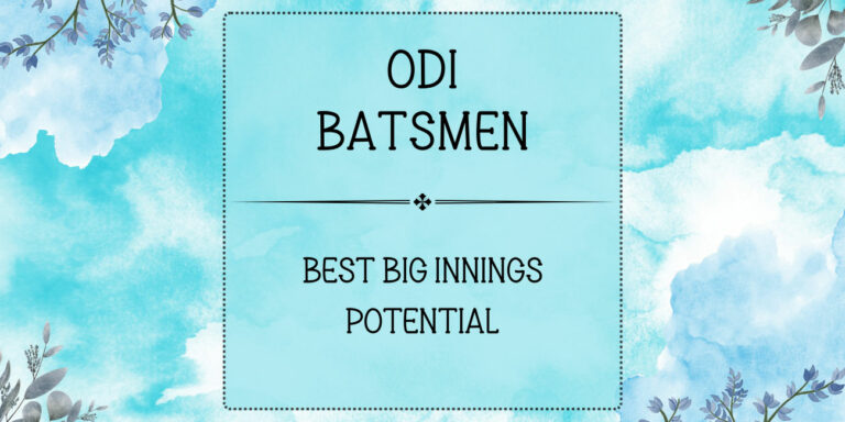 ODI Stats - Batsmen With Best BIP Featured
