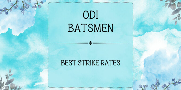 ODI Stats - Batsmen With Best Strike Rates Featured