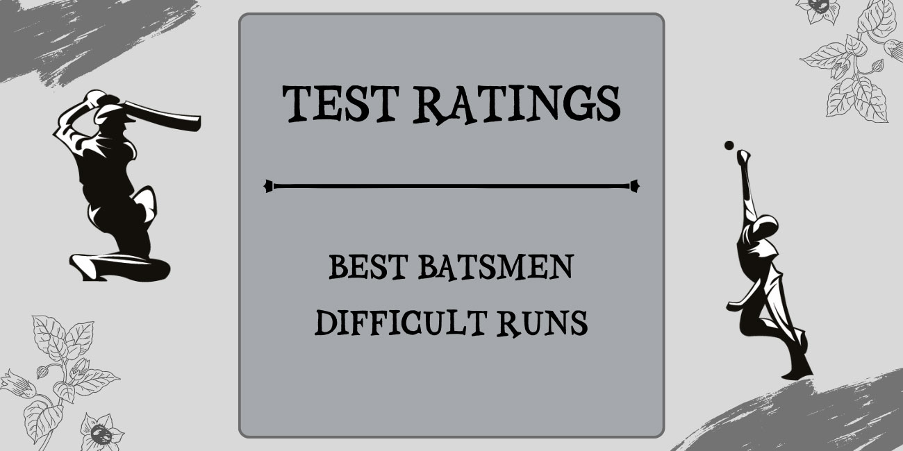 Test Ratings - Top Batsmen Difficult Runs Featured
