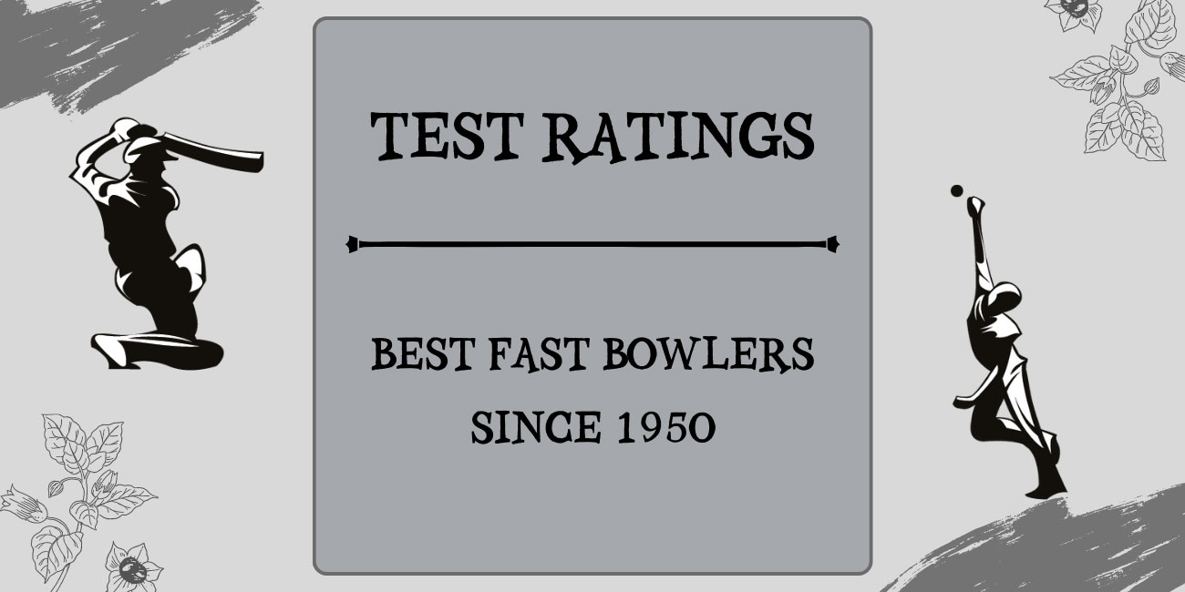Test Ratings - Top Fast Bowlers Overall Featured