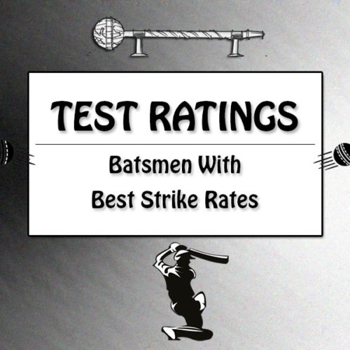 Top 25 Test Batsmen With Best Strike Rates