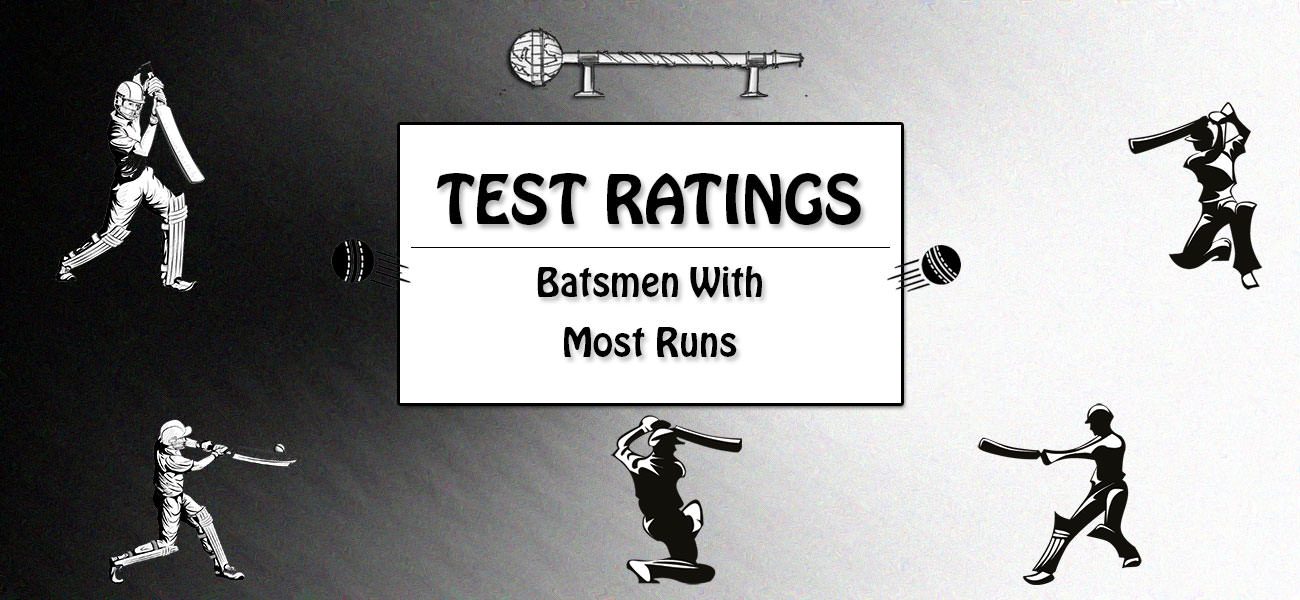 Tests - Batsmen With Most Runs Featured