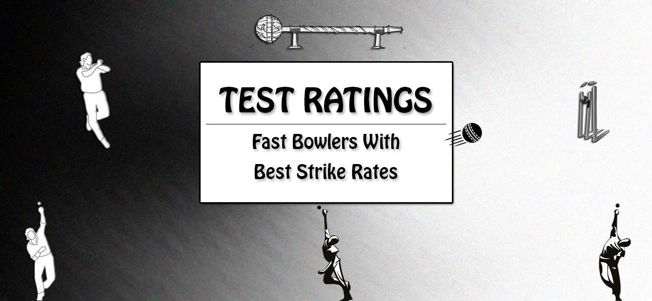 Tests - Fast Bowlers With Best Strike Rates Featured