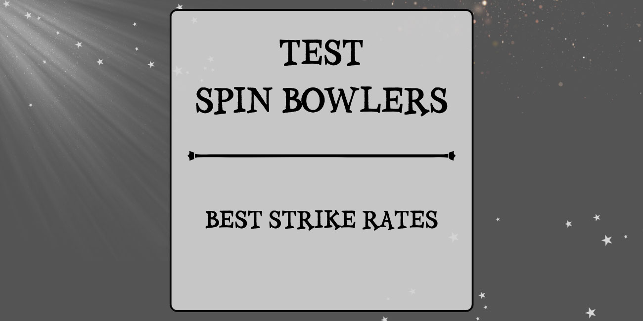 Tests Stats - Spin Bowlers With Best Strike Rates Featured