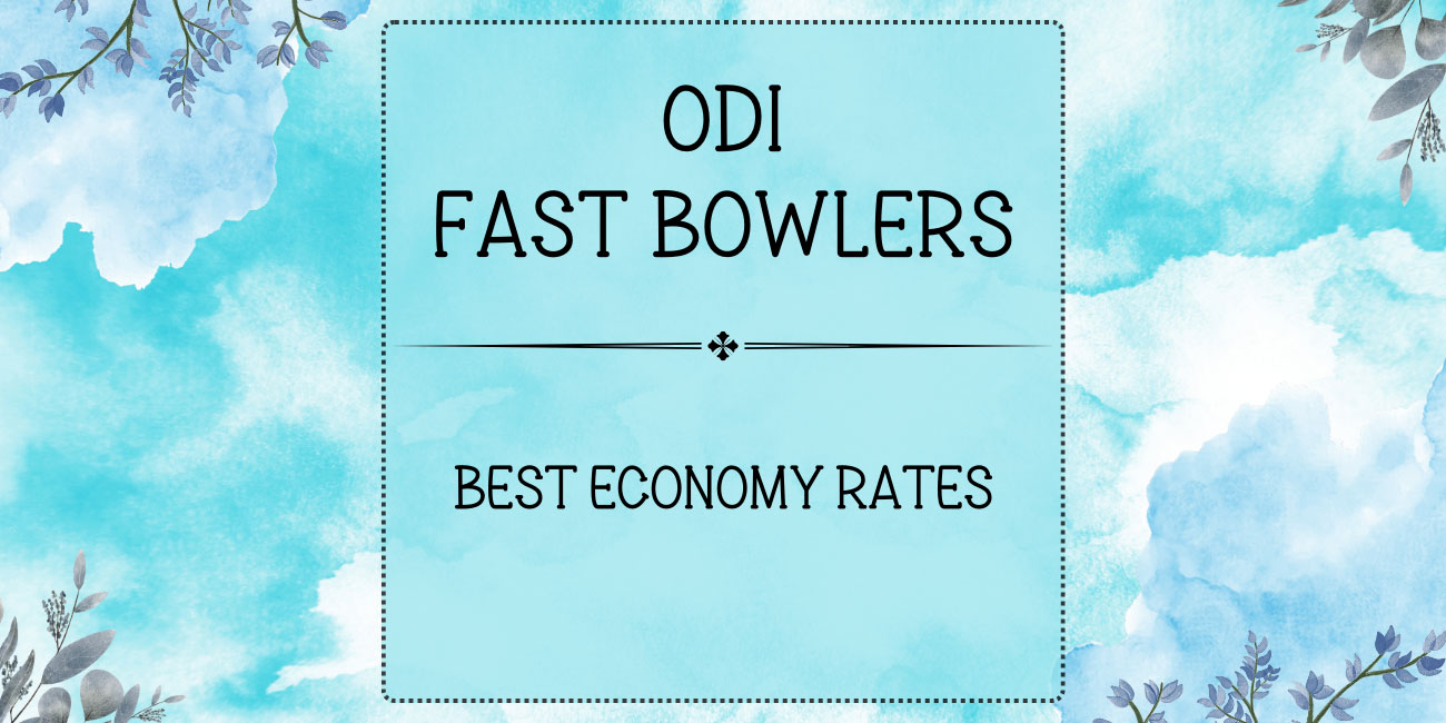 ODI Stats - Fast Bowlers With Best Economic Rates Featured