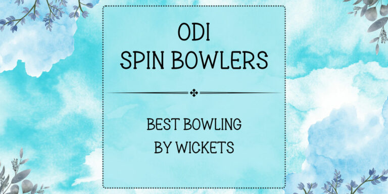 ODI Stats - Spin Bowlers With Best BBI By Wickets Featured