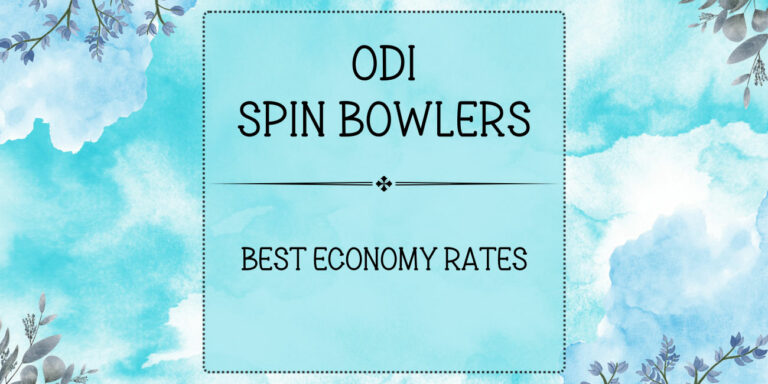 ODI Stats - Spin Bowlers With Best Economic Rates Featured