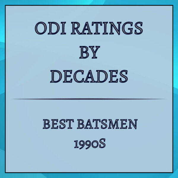 ODI Decades Rating - Best Batsmen In 1990s Featured