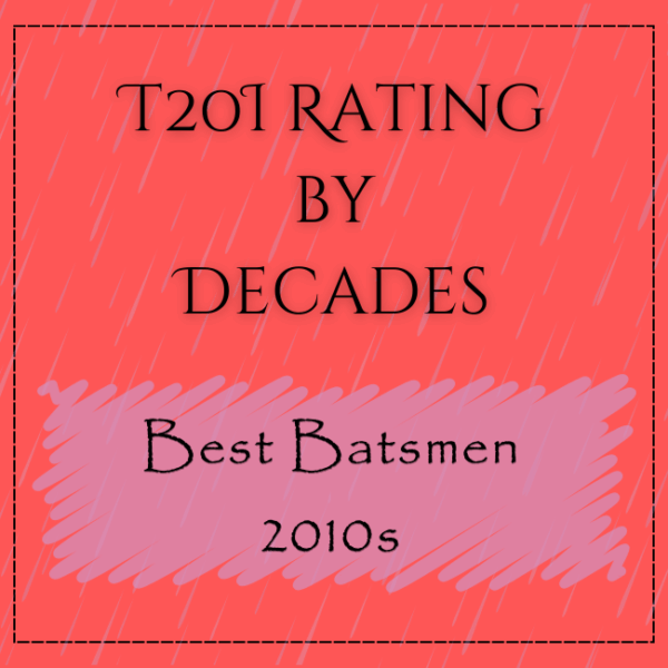 Decades Rating - Best T20I Batsmen In 2010s