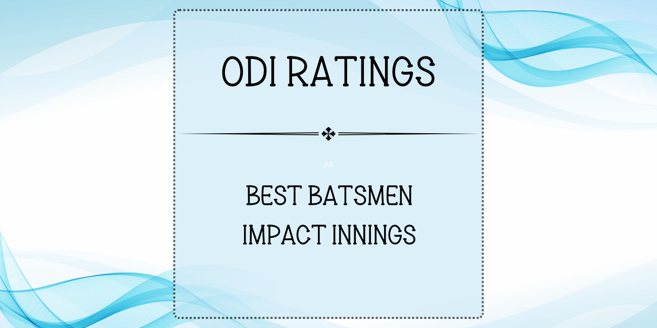 Top ODI Batsmen Impact Innings Featured