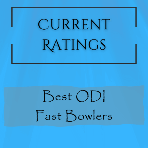 Current Rating - Best ODI Fast Bowlers