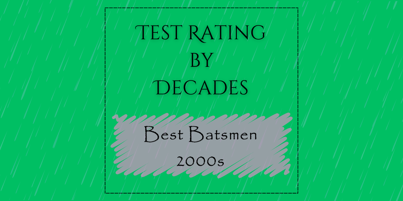 Decades Rating - Best Test Batsmen In 2000s