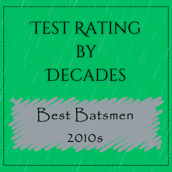 Decades Rating - Best Test Batsmen In 2010s