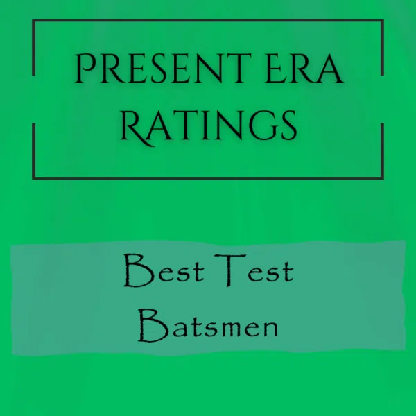 Present Era Rating - Best Test Batsmen