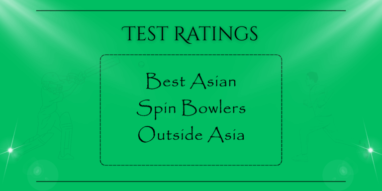 Tests - Best Asian Spin Bowlers Outside Asia