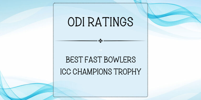 Top Fast Bowlers In ODI Champions Trophy