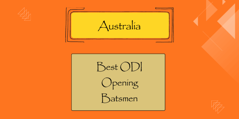 ODIs - Best Australian Opening Batsmen