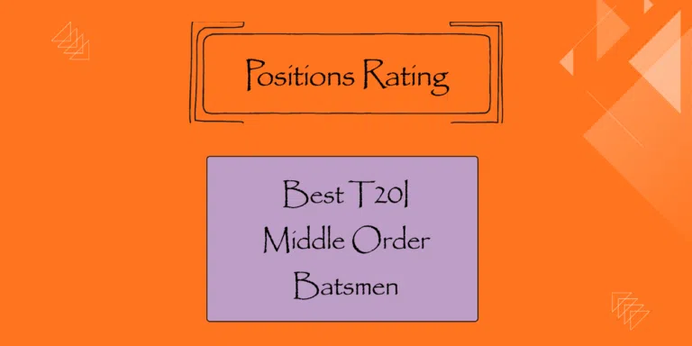 T20Is - Best Middle Order Batsmen