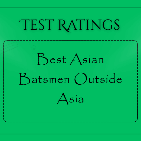 Tests - Best Asian Batsmen Outside Asia